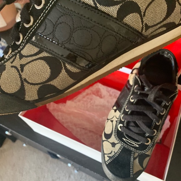 Black and grey coach sneakers - Picture 3 of 8